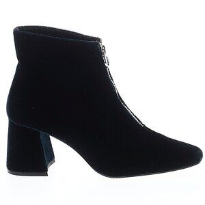 Zara Black-Teal Ankle Boots
